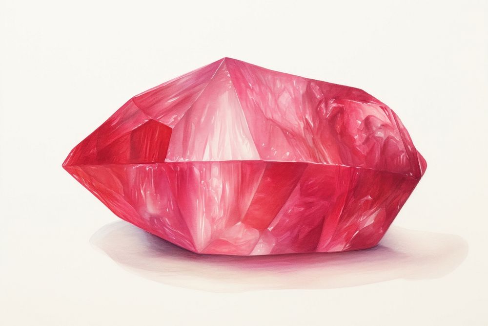 Gemstone jewelry red accessories. AI generated Image by rawpixel.