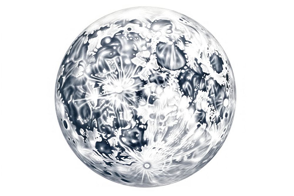 Sphere moon white background porcelain. AI generated Image by rawpixel.