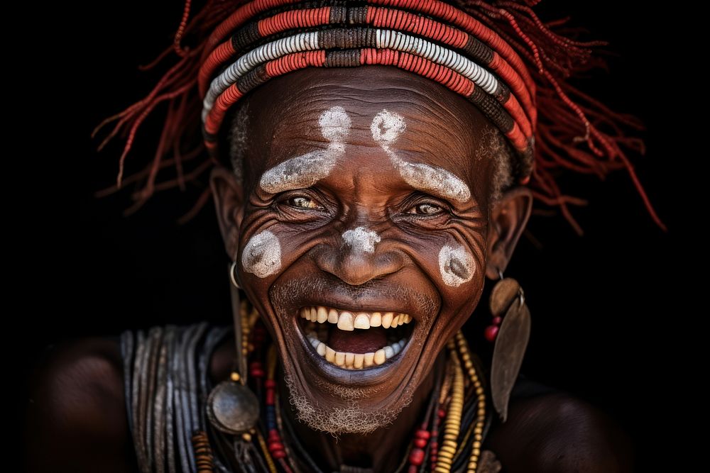 Tribe laughing adult smile. 