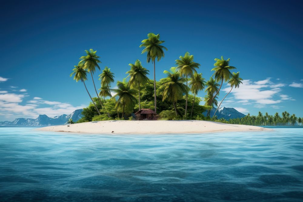 Island landscape outdoors tropical. AI generated Image by rawpixel.