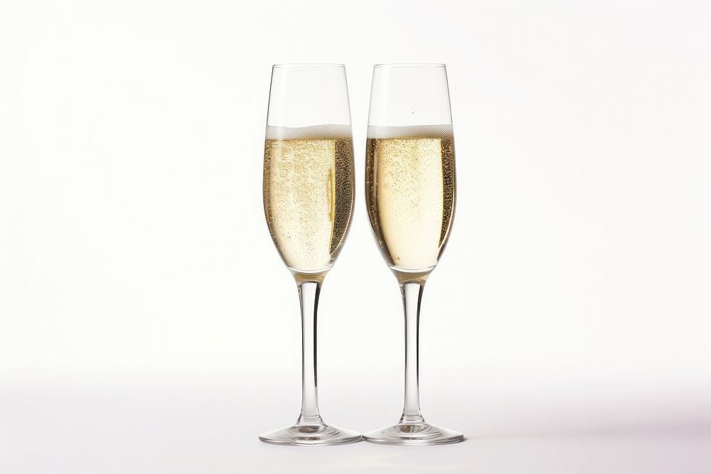 Champagne glass drink wine. AI generated Image by rawpixel.