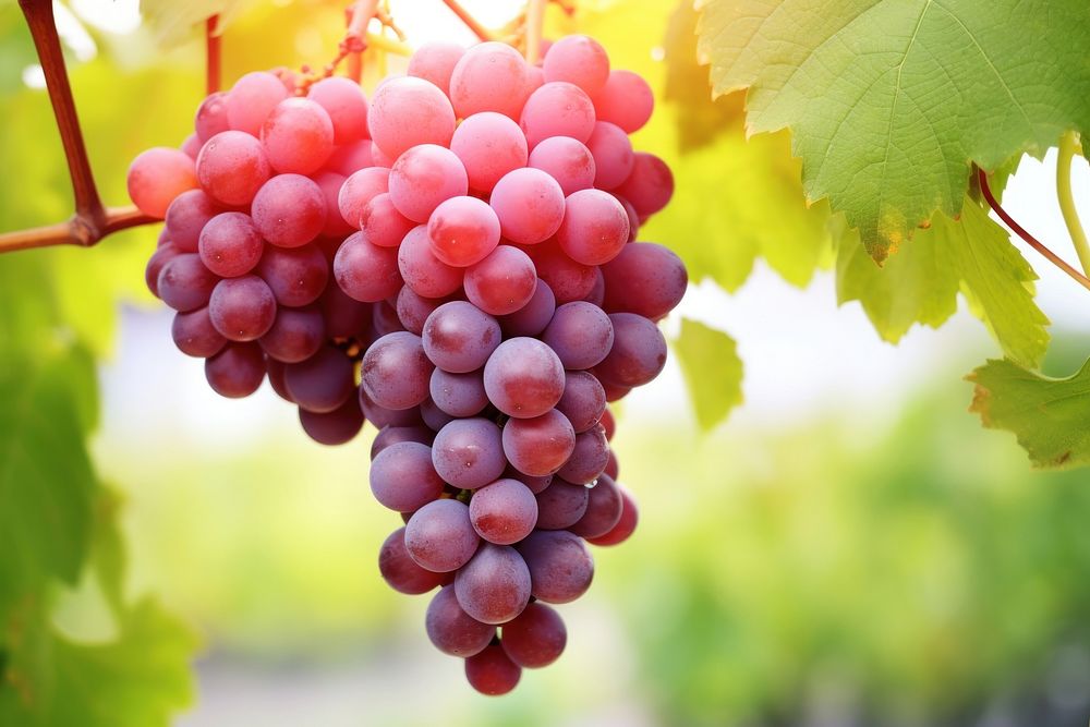 Grapes vine outdoors hanging. AI generated Image by rawpixel.