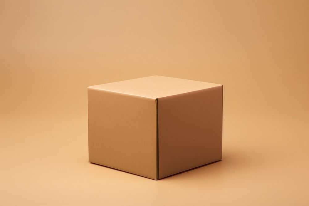 Moving cardboard box with design space