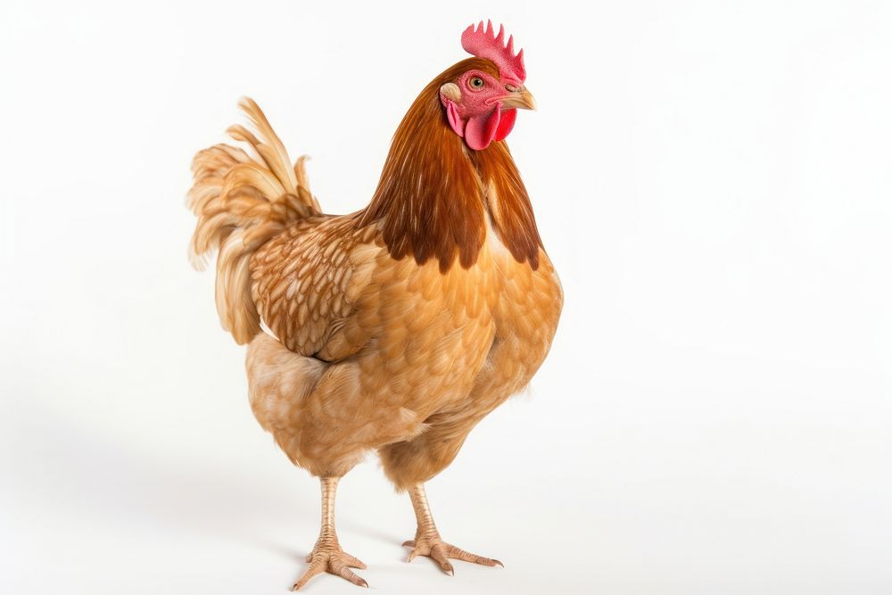 Beautiful chicken poultry animal. AI generated Image by rawpixel.
