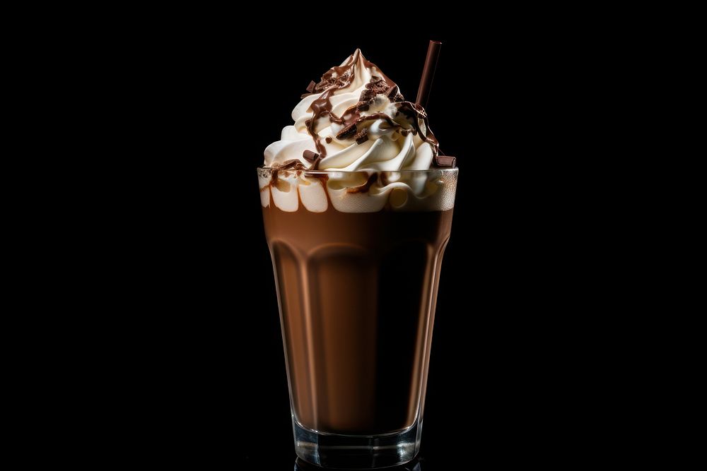 Cream milk milkshake chocolate. 