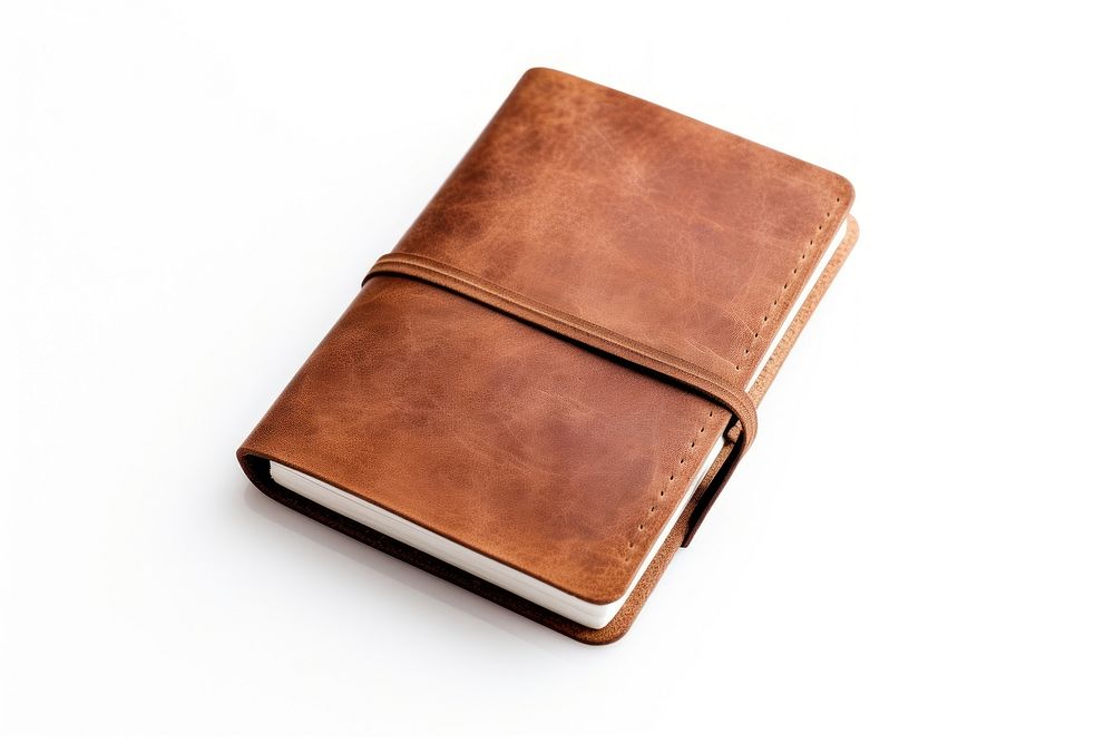 Wallet diary book white background. AI generated Image by rawpixel.
