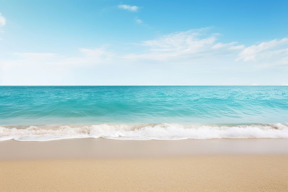 Beach backgrounds outdoors horizon. AI generated Image by rawpixel.