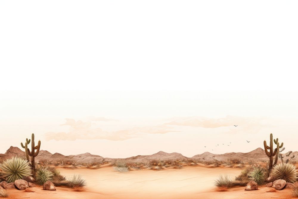 Landscape desert outdoors nature. AI generated Image by rawpixel.