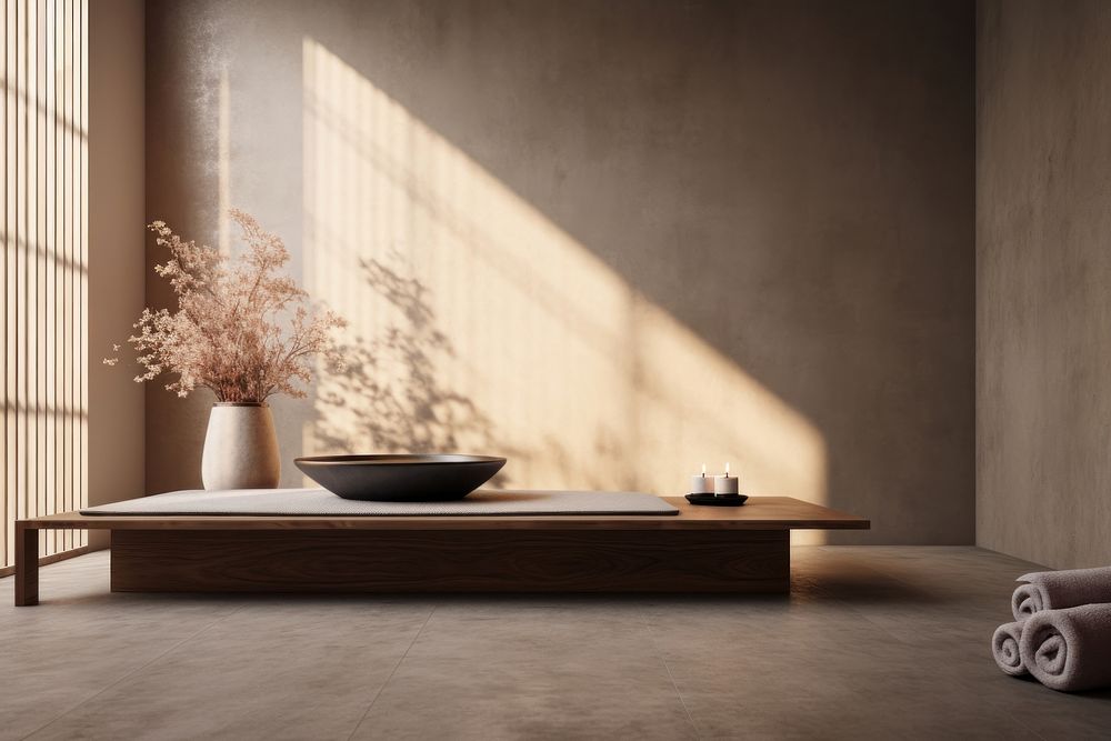 Architecture building bathtub table. 