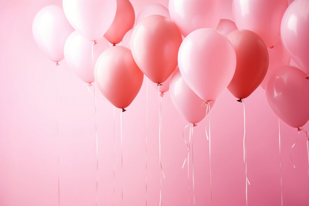 Balloon backgrounds pink pink background. AI generated Image by rawpixel.