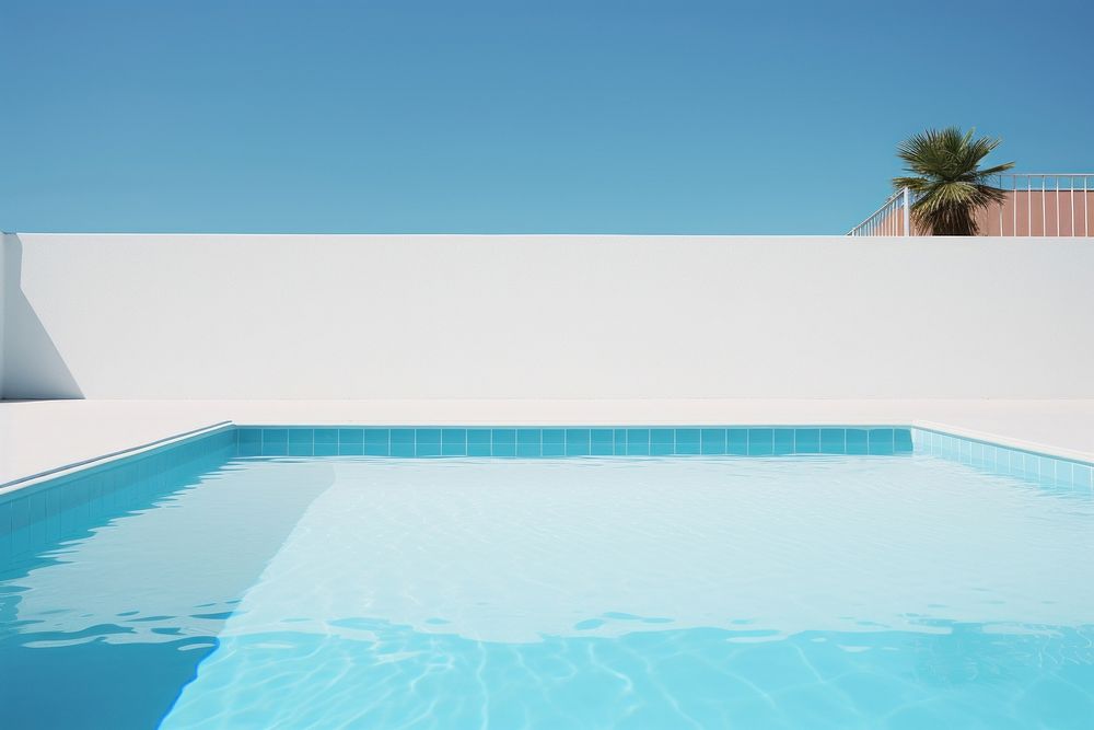 Outdoors summer pool swimming pool. AI generated Image by rawpixel.