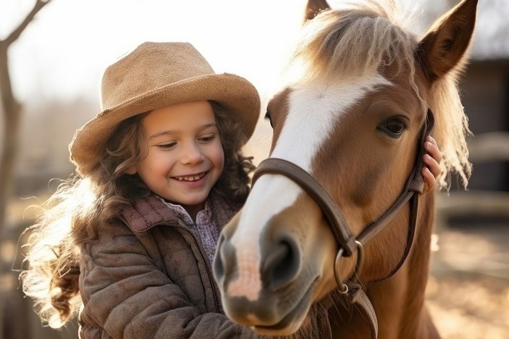 Horse portrait outdoors animal. AI generated Image by rawpixel.