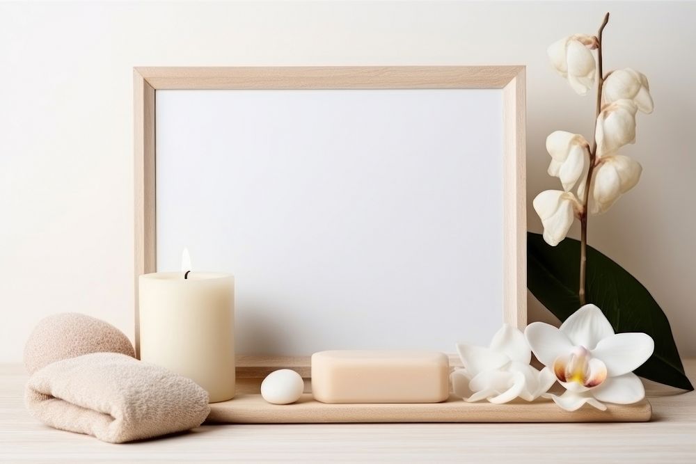 Flower frame lighting blossom. 