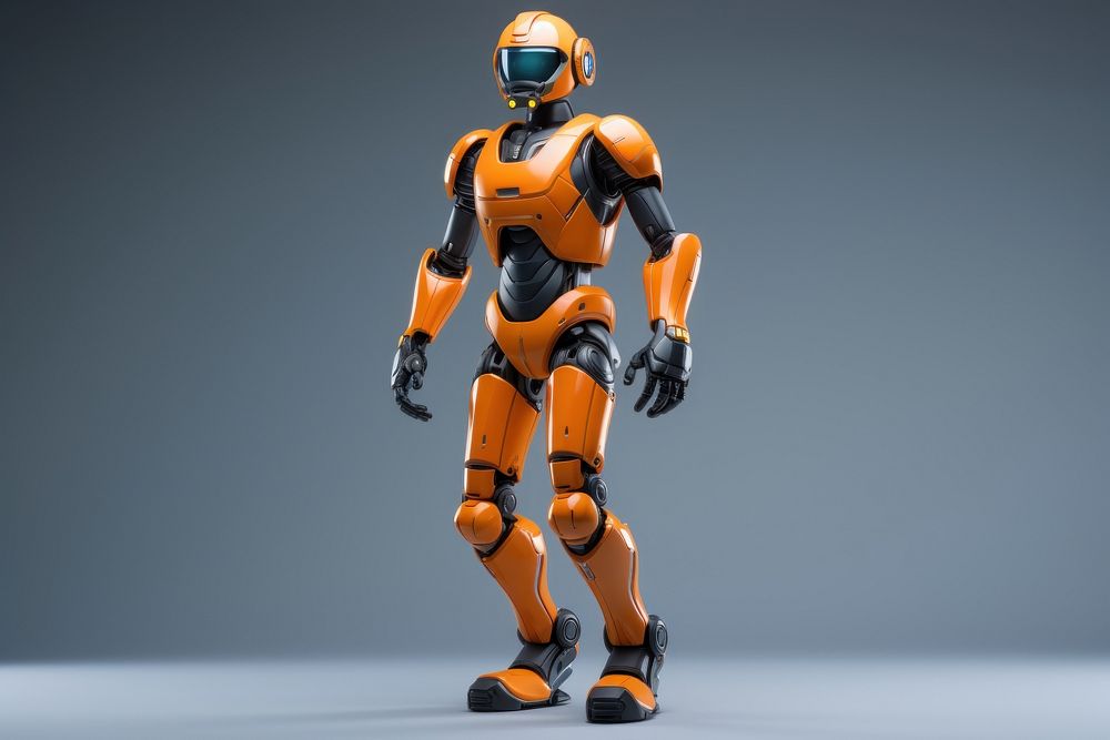 Robot standing human protection. AI generated Image by rawpixel.