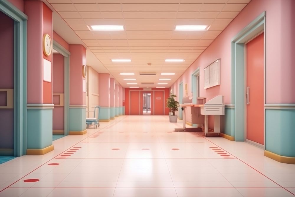 Hospital floor city architecture. AI generated Image by rawpixel.
