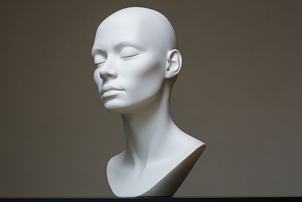 Sculpture human head art. 