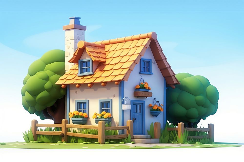 House architecture countryside building. AI generated Image by rawpixel.