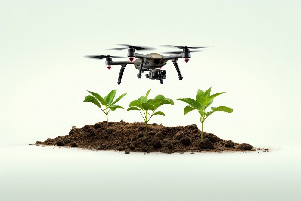 Agriculture helicopter aircraft outdoors. AI generated Image by rawpixel.