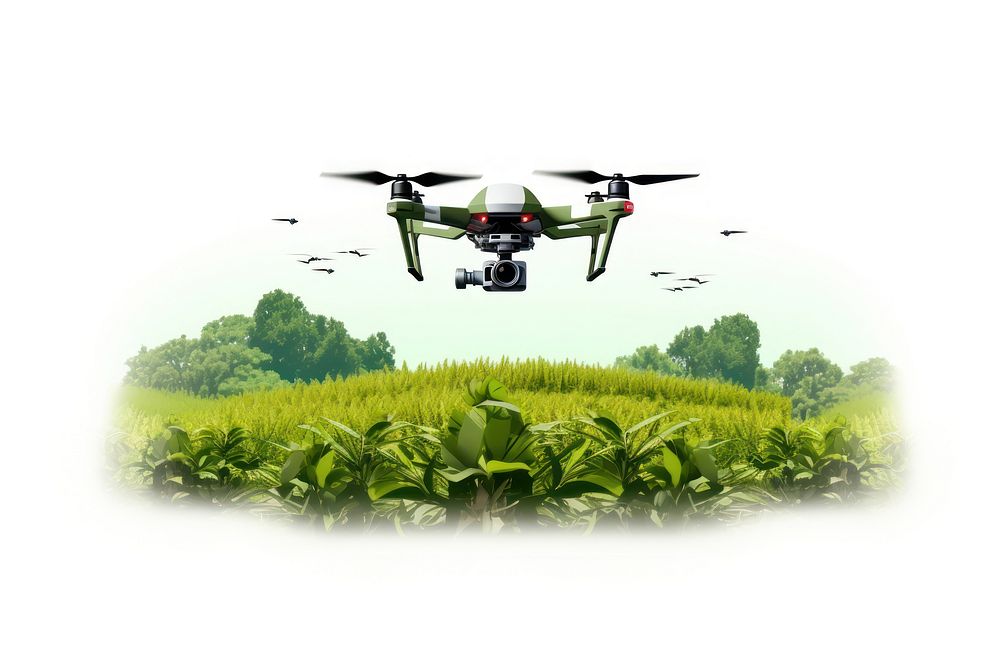 Agriculture helicopter outdoors nature. AI generated Image by rawpixel.