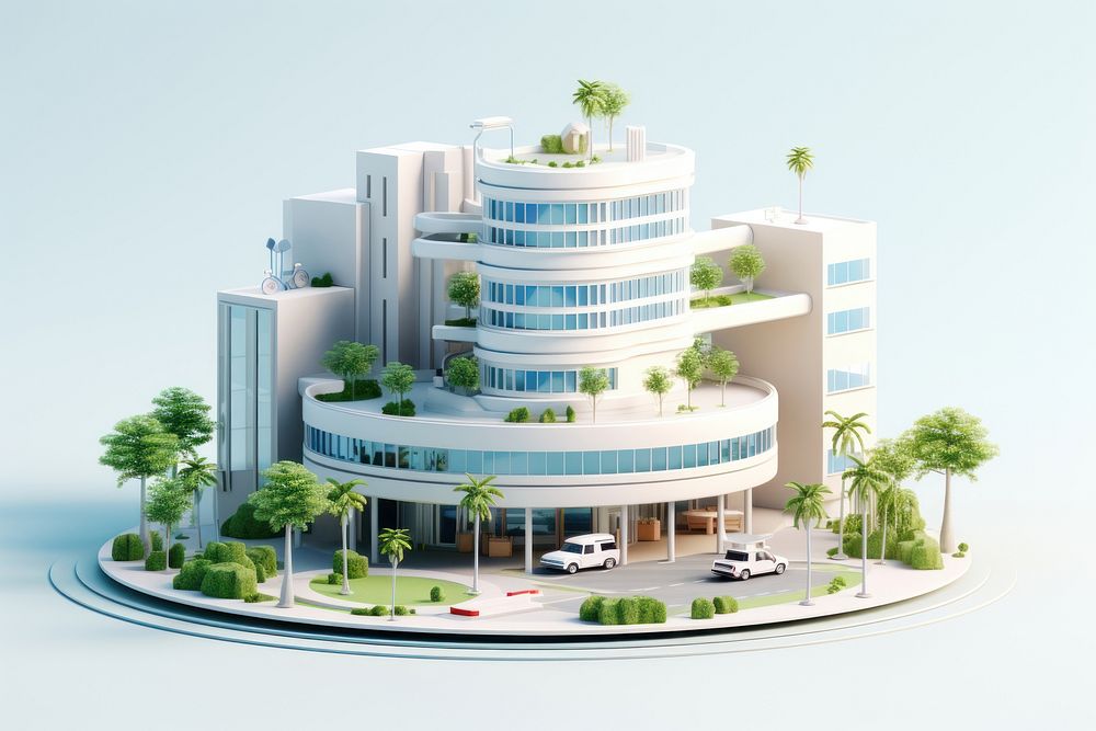 Architecture building vehicle plant. AI generated Image by rawpixel.