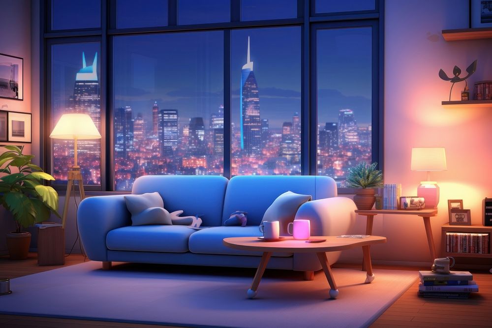 Draw anime background, game, visual novel, interior design, living room by  Rafidmia | Fiverr