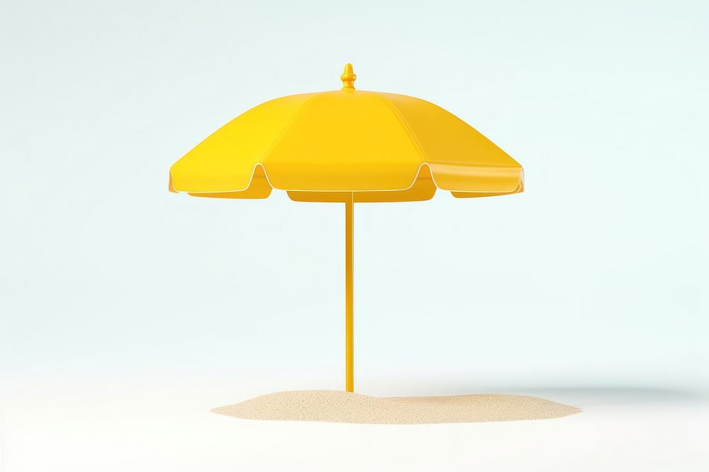 Umbrella yellow beach umbrella architecture. AI generated Image by rawpixel.