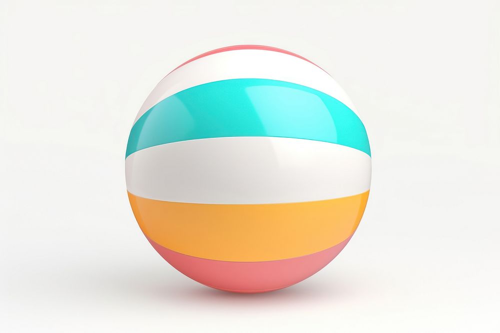 Ball toy egg white background. 