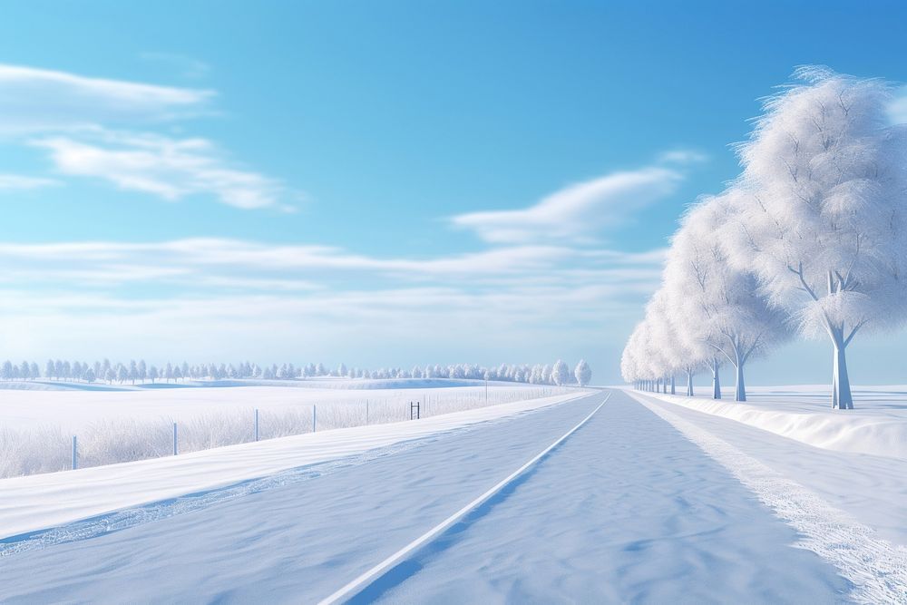 Landscape outdoors scenery winter. 