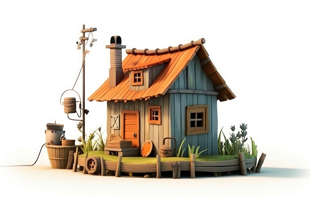 Hut architecture countryside building. AI generated Image by rawpixel.