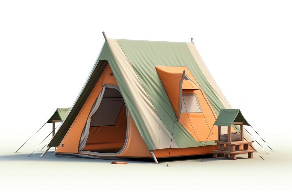 Tent outdoors camping white background. AI generated Image by rawpixel.