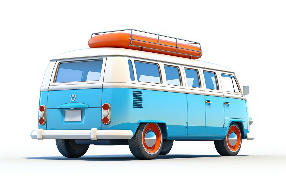 Van car vehicle minibus. AI generated Image by rawpixel.