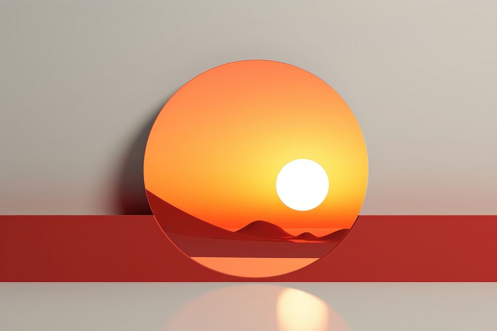 Sunset astronomy lighting outdoors. AI generated Image by rawpixel.