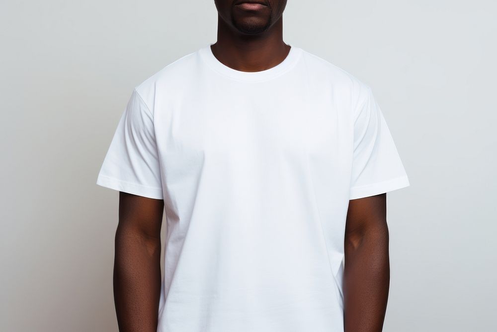 T-shirt sleeve white white background. AI generated Image by rawpixel.