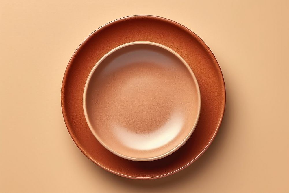 Earthenware pottery plate bowl. 