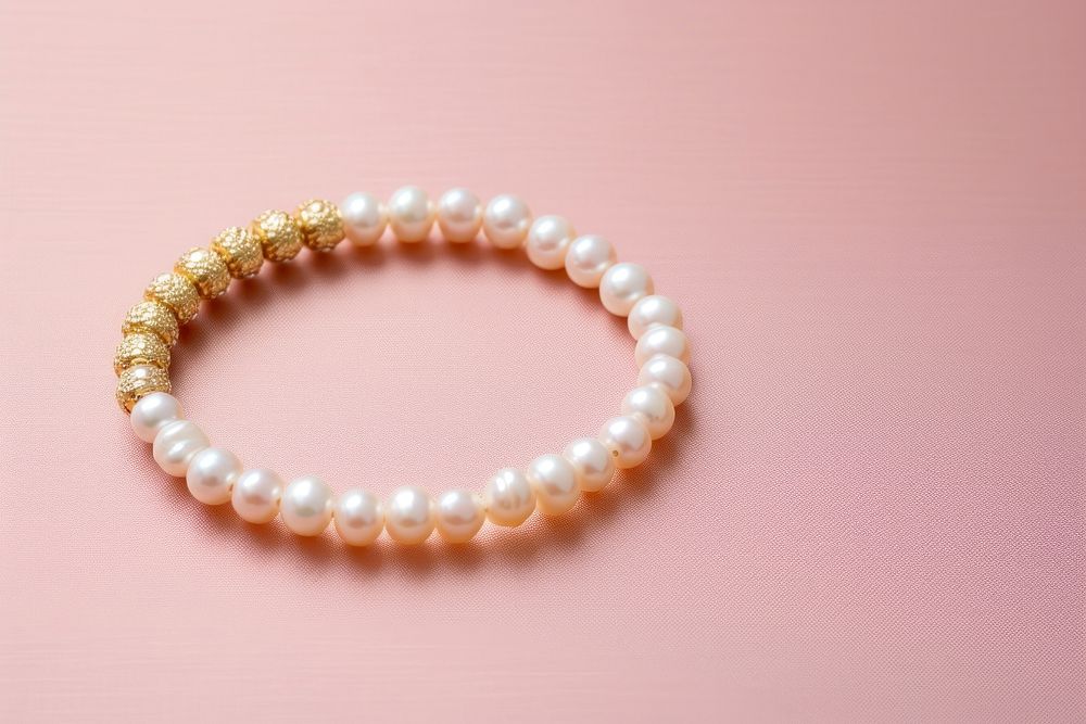 Bracelet pearl necklace jewelry. AI generated Image by rawpixel.