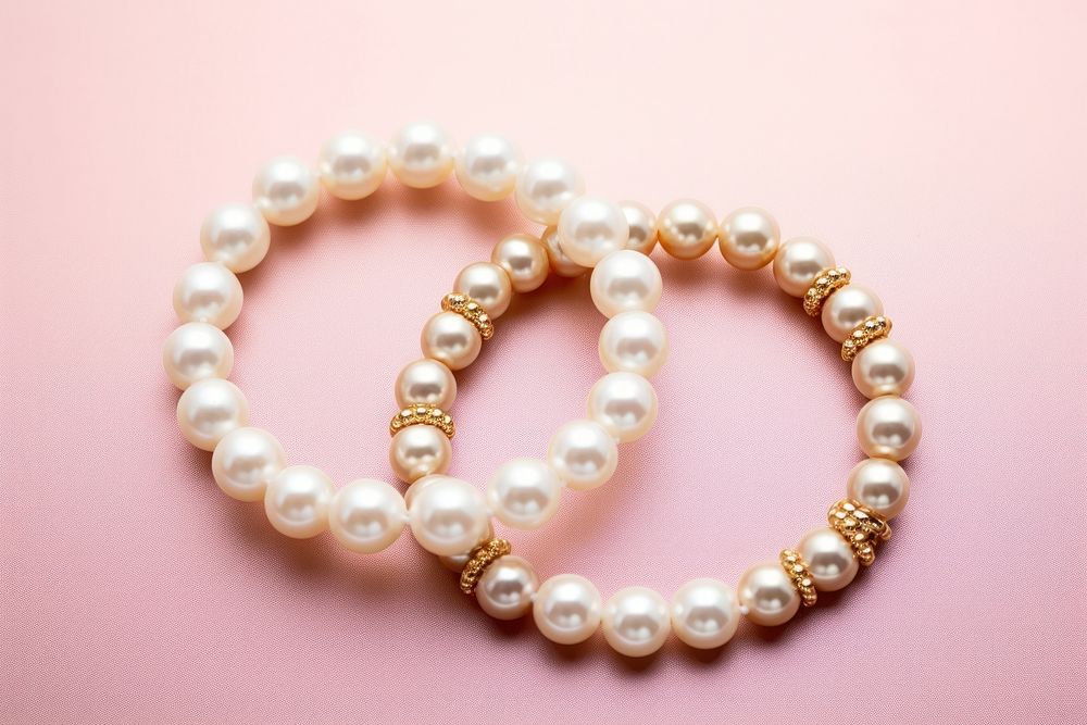 Bracelet pearl necklace jewelry. AI generated Image by rawpixel.