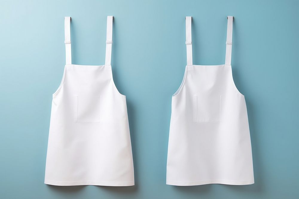 White apron accessories coathanger.