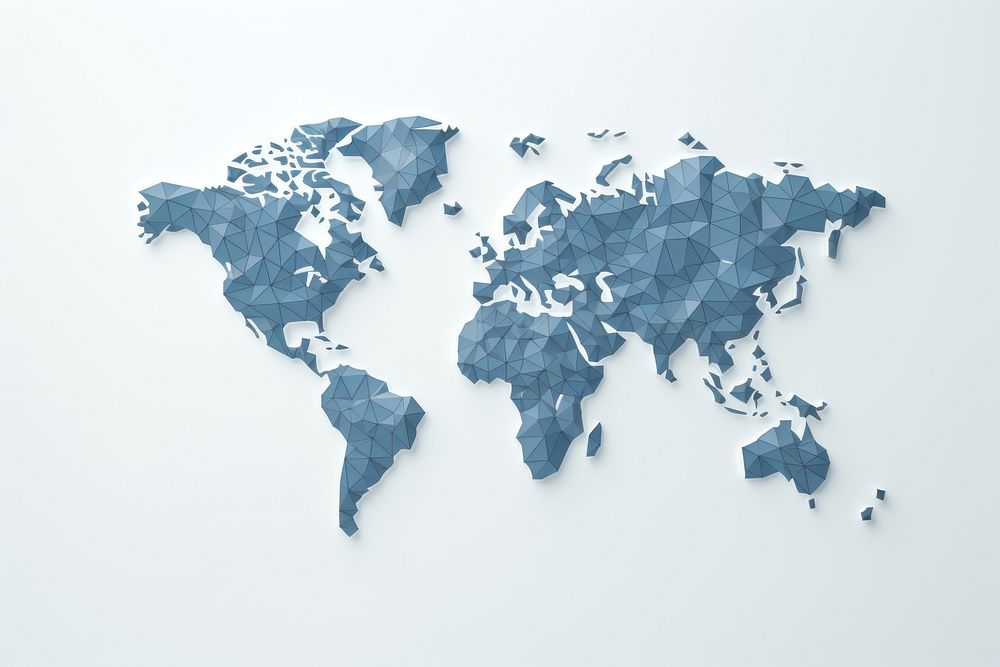 Map world topography world map. AI generated Image by rawpixel.