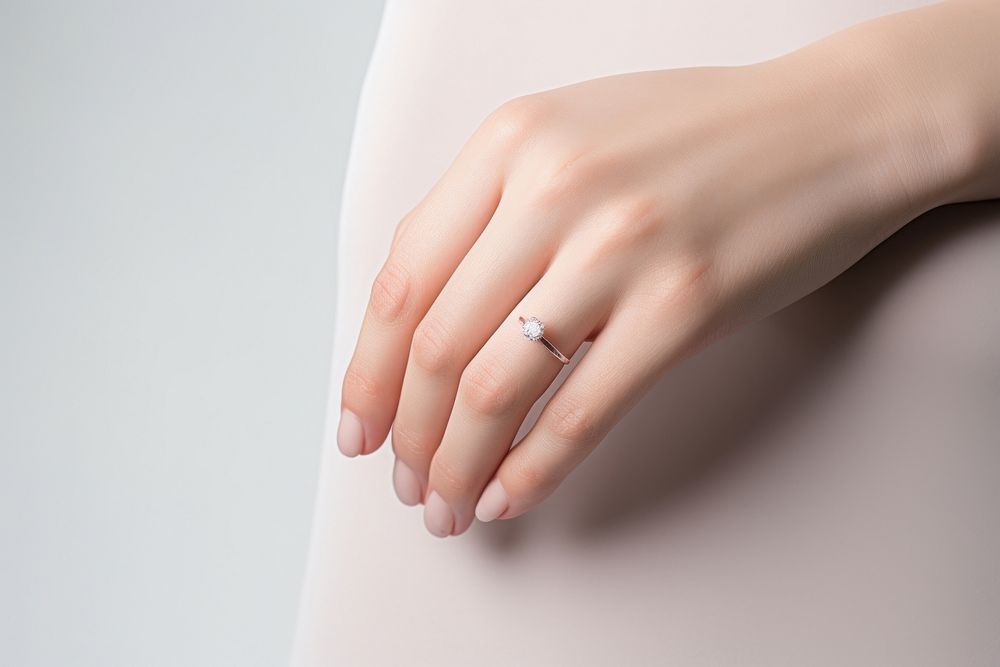Hand ring engagement jewelry. AI generated Image by rawpixel.