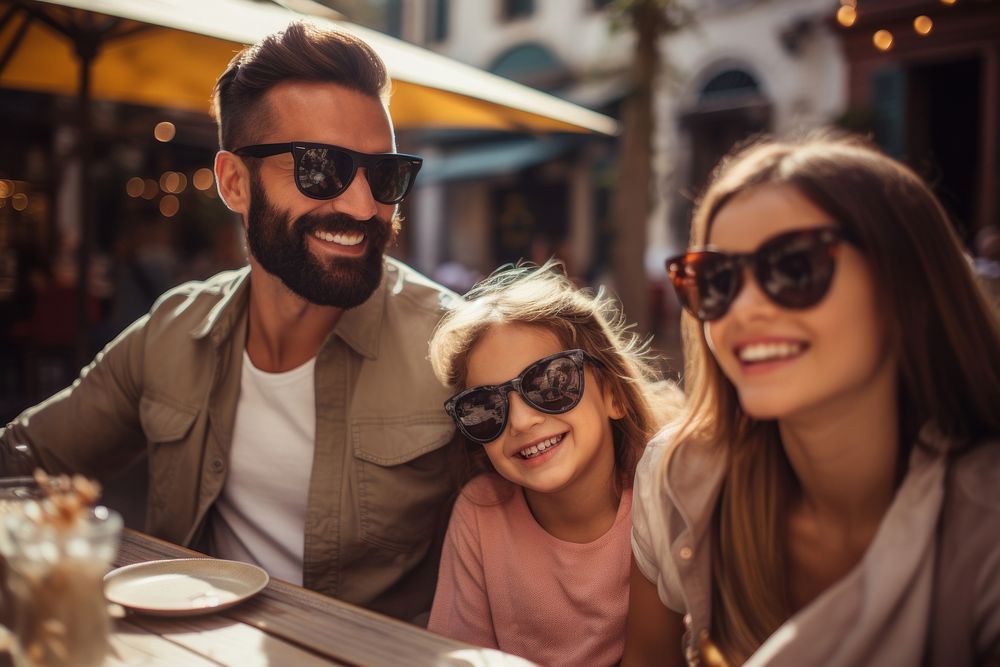 Sunglasses vacation adult happy. AI generated Image by rawpixel.