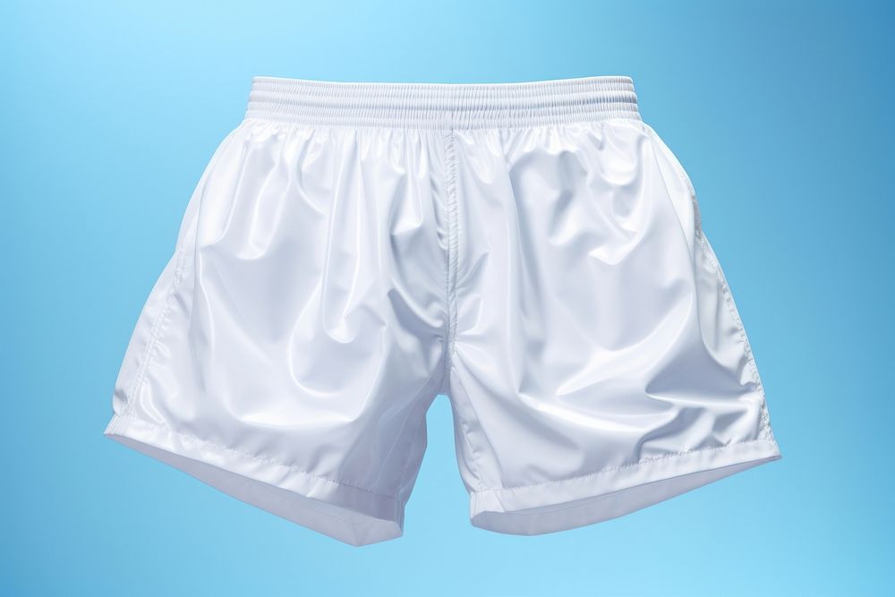 Shorts white underpants exercising. 