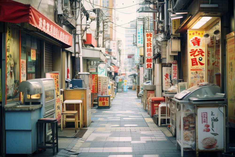 Street alley city road. AI generated Image by rawpixel.