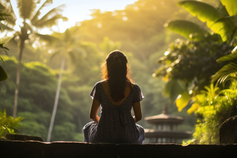 Land tranquility outdoors sitting. 