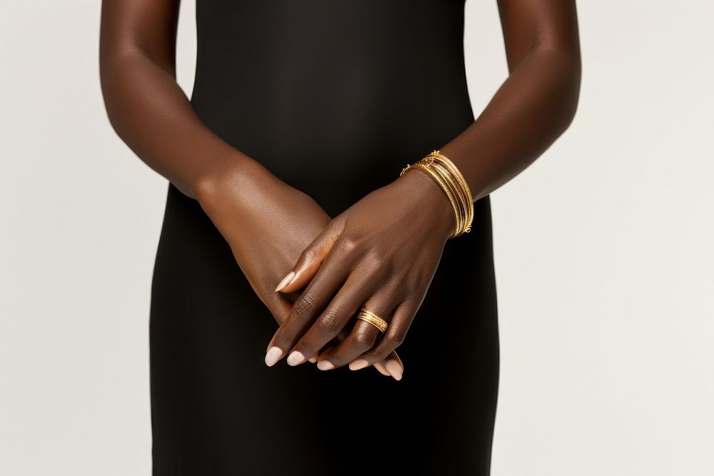 Jewelry hand bracelet black. AI generated Image by rawpixel.