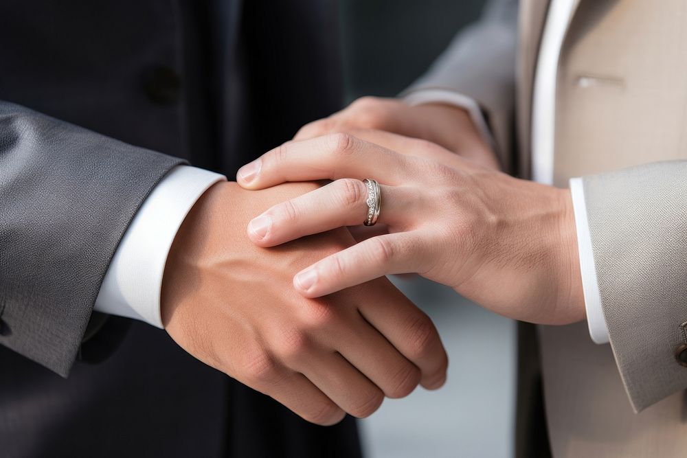 Ring hand jewelry wedding. 