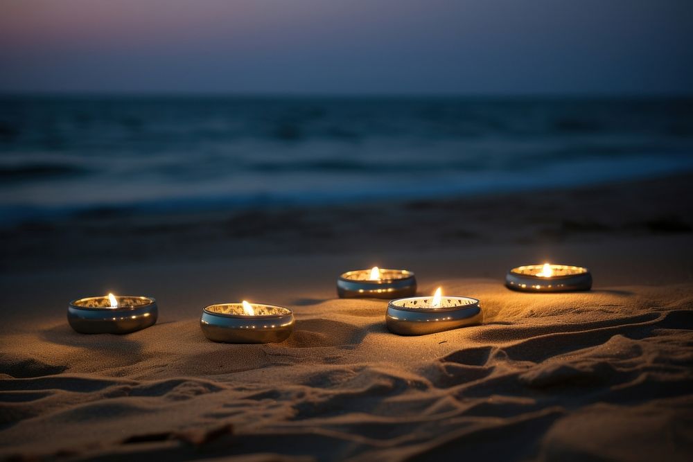 Nature beach outdoors candle.