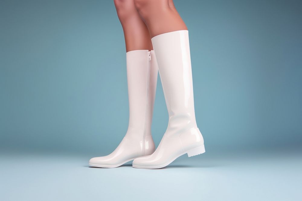 Shoe footwear white boot. AI generated Image by rawpixel.
