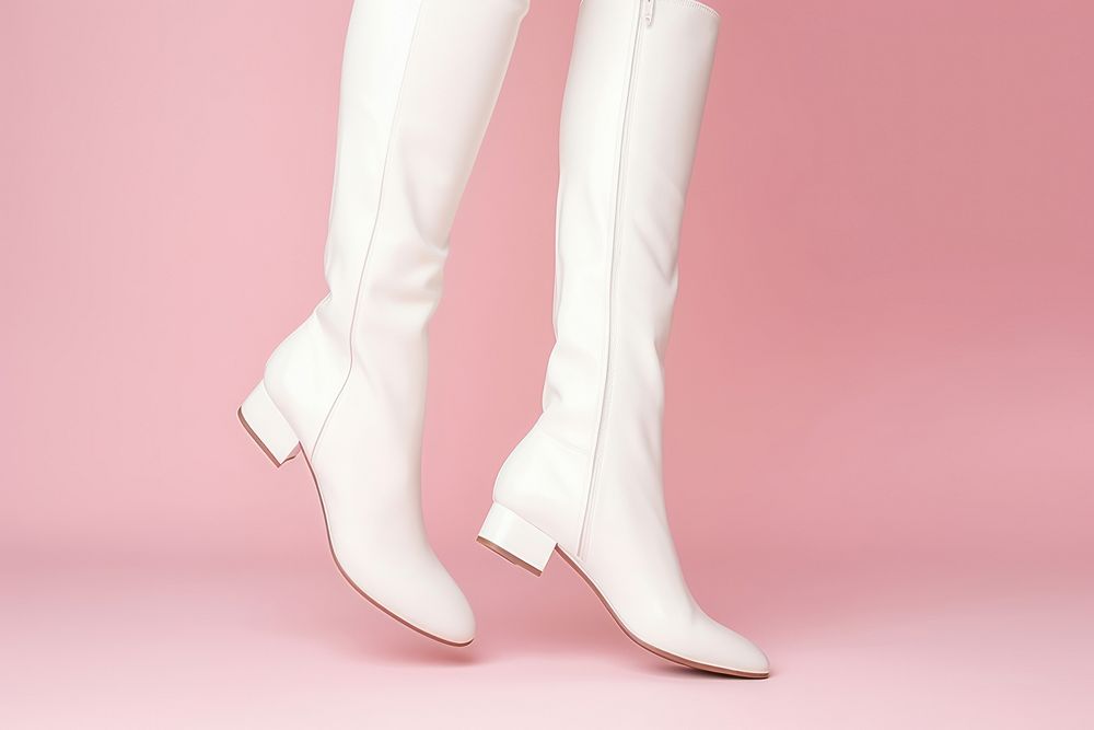 Shoe footwear white boot. AI generated Image by rawpixel.