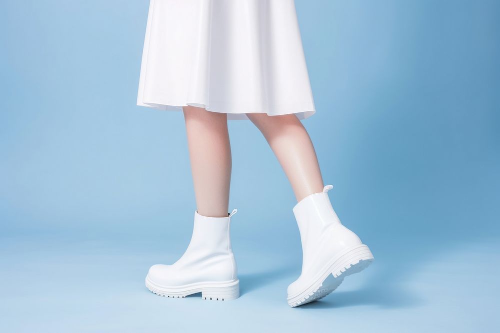 Shoe footwear white skirt. AI generated Image by rawpixel.