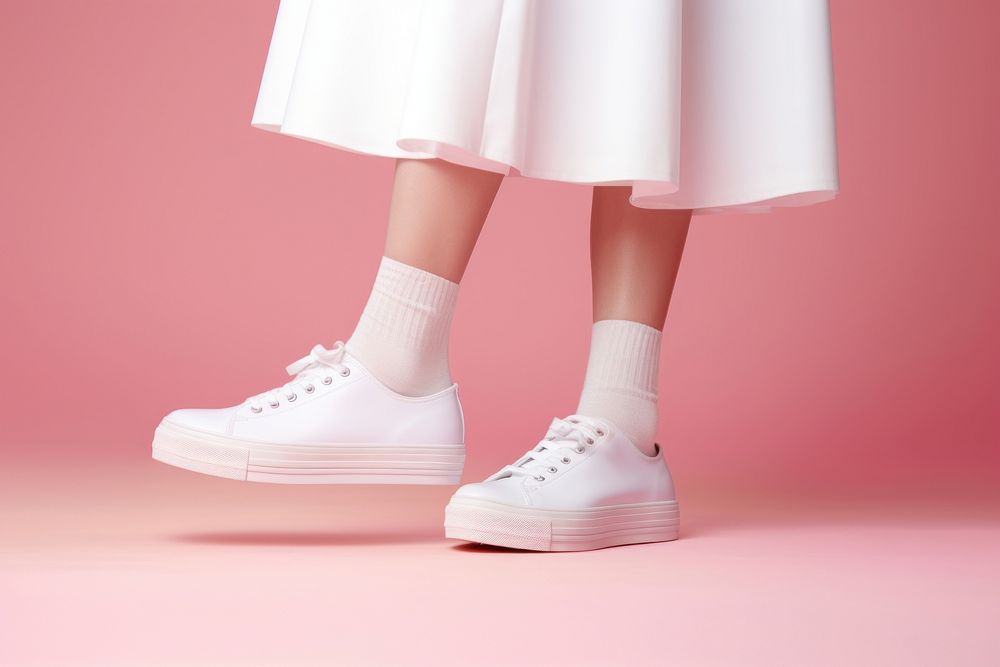 Shoe footwear sneaker white. 